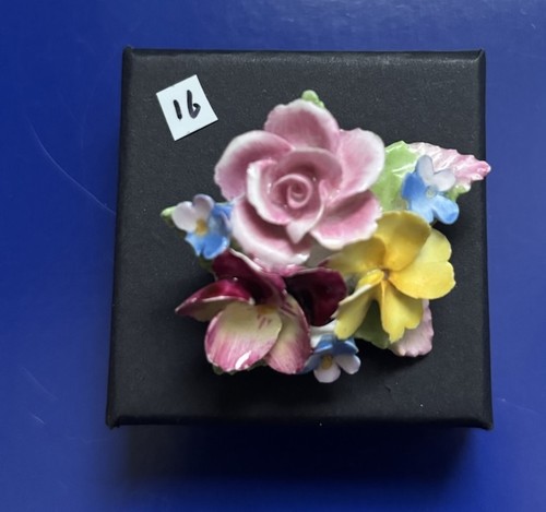 Vintage porcelain brooch - vintage, with