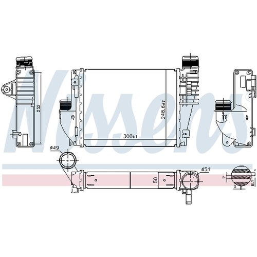 Intake air cooler fits - 1x,
