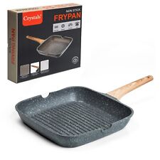 Grill Pan Non Stick Griddle Frying Pot Pan Cooking Steak Breakfast Maker UK