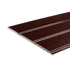 Hollow Soffit Cladding Board Rosewood UPVC Plastic Ceiling Cladding 300mm x 5m