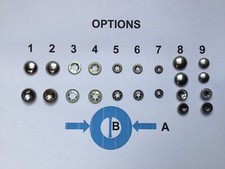 Starlock axle stops Hub Caps