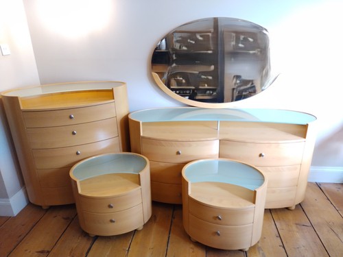 Bedroom furniture set glass - set,