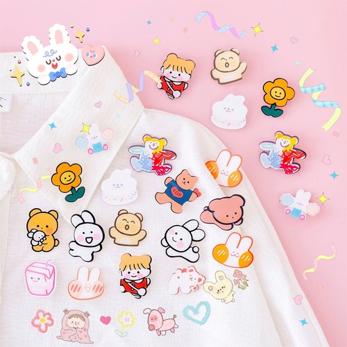 Cute anime acrylic pin badge - anime,