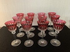 8 Tommy Crystal Saint Louis Model Red Wine Glasses (Price Per Piece) Model 10