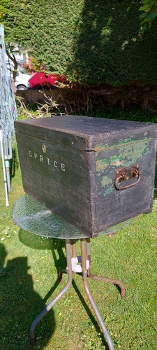 Antique vintage painted wooden - painted,