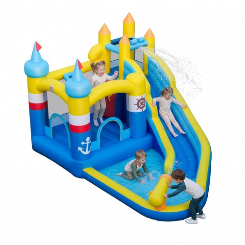 Costway inflatable water slide - water,