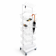 White Umbrella Stand Metal