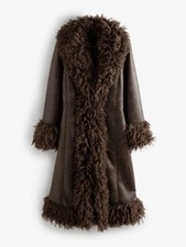 Next Afghan Coat Viral Faux