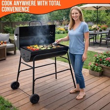 Oil drum charcoal bbq - drum,