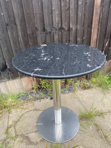 Black marble table with - ,