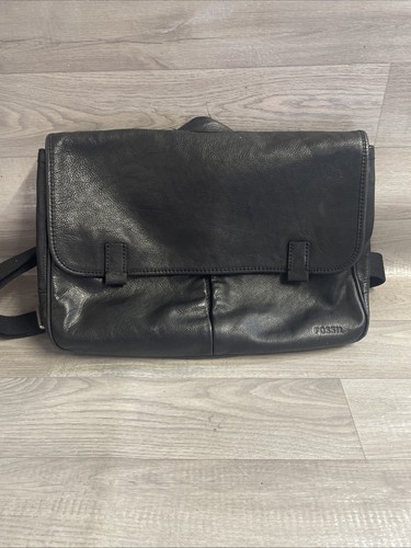 Fossill leather messenger - fossill, bag