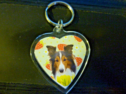 Sheltie dog heart shaped - dog,
