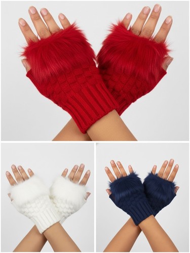 Cozy knit fingerless gloves - knit,