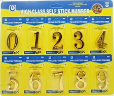 0-9 Self Adhesive 3D House