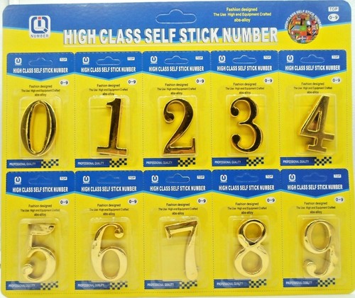 Self adhesive 3d - 0-9, house