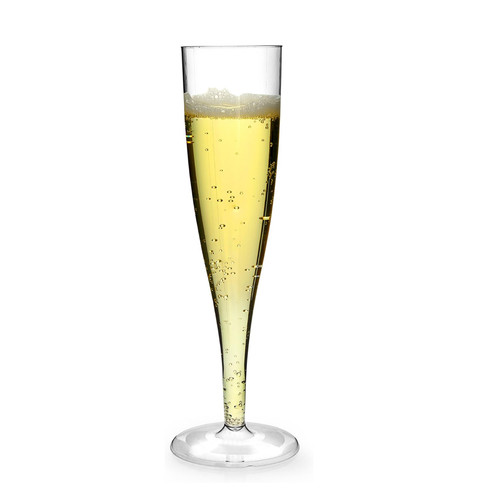 Plastic champagne flutes - plastic,