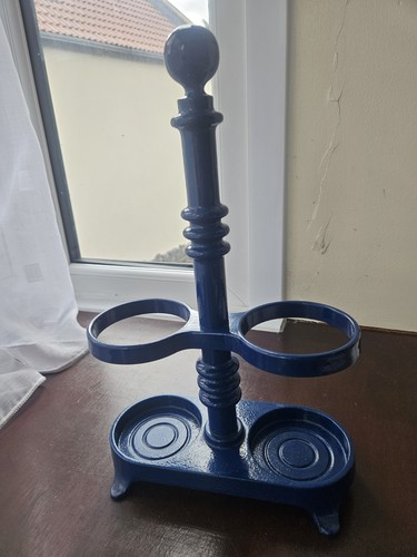 Cast iron wine bottle stand - wine,