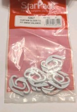 Curtain Rail Gliders Hooks to Fit Swish Valance  QTY 8, No:72427 B2