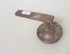 Vintage Brass Lever Door Handle Old Bronze Art Deco 1930's x1