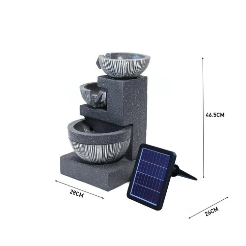 Solar rock cascading fountain - rock,