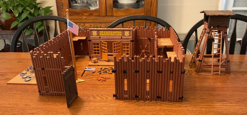 Vtg playmobil western fort - western,