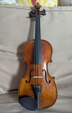 1/2 Size Old Stentor Violin Good Tone Recently Set Up With Bow Chinrest And Case