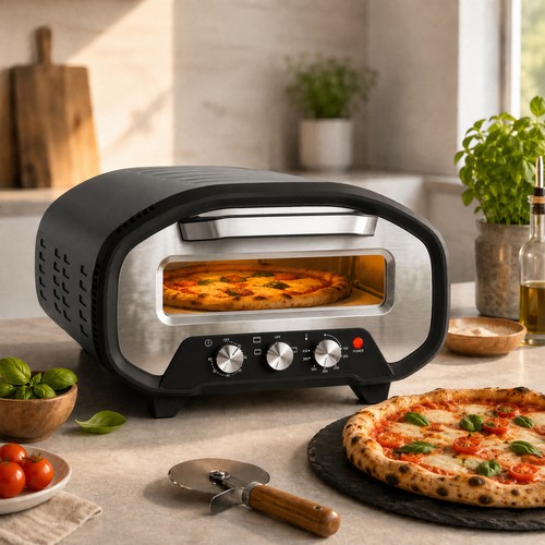 Electric pizza oven - pizza, oven,