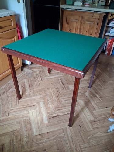 Folding card games table - card,