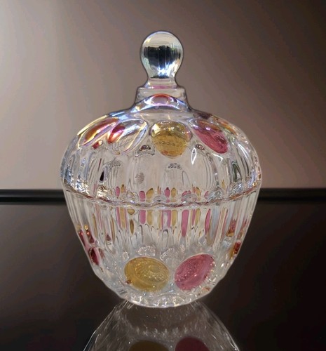 Vtg soga japan crystal - vtg, lidded