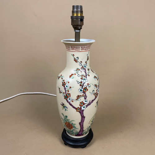 Oriental ceramic lamp - oriental,