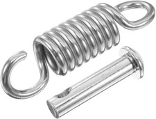 Angoily 1 Set Egg Chair Spring Hook Hammock Spring and Pin Replacement Parts Ha