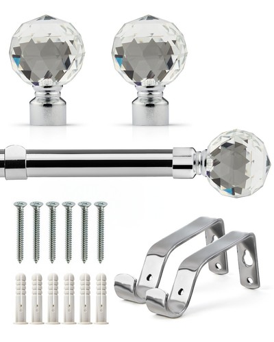 Extendable curtain poles with - curtain,