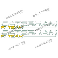 2 x Caterham F1 Logo Badge Sticker car window van decal man cave kids
