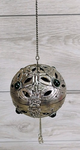 Vintage tibetan silver hanging - vintage,