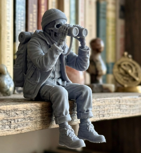 Hiker skeleton shelf - shelf, sitter