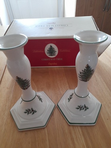 Pair spode christmas - of, tree