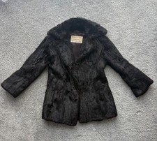 Faulkes  Black Mink Fur Coat-
