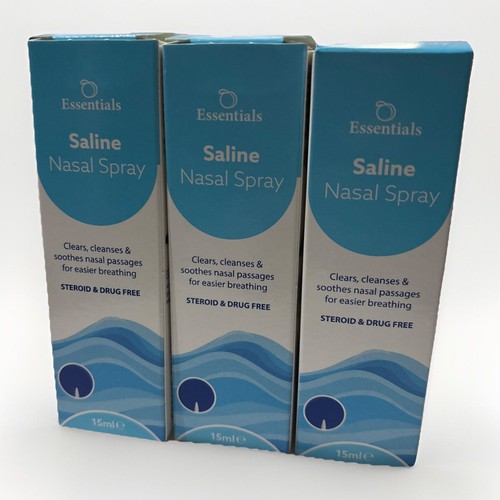 3x15ml essentials saline nasal - essentials,