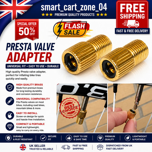 Presta schrader valve - 2x, to