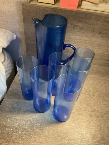 Vintage holmegaard blue glass - holmegaard,