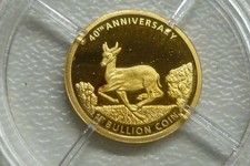 Krugerrand 40th Anniversary 0.5g .585 (14ct) Gold Proof Coin Medallion + CoA