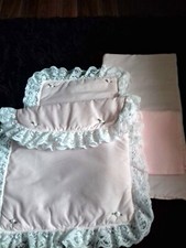 Bedding Set for Silver Cross coach built  Dolls Pram Oberon/Chatsworth Pink