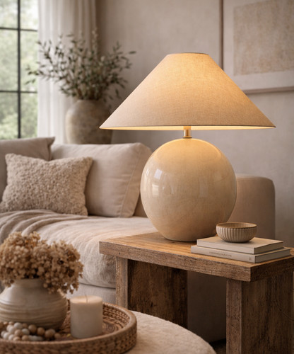 Large ceramic table lamp - large,