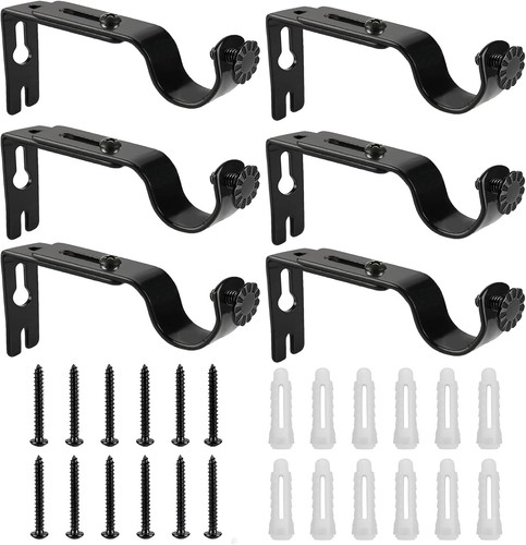 Curtain pole brackets - curtain,