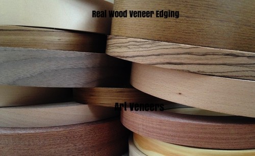 Real wood veneer pre - wood, glued