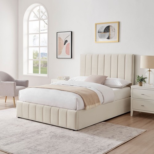 Leo cream velvet fabric - leo,