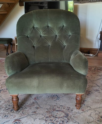 Victorian nursing chair with - nursing,