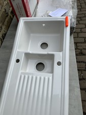 Cooke & Lewis Burbank Sink 1.5 Pot White