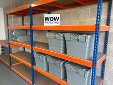 WOW400kg Warehouse Racking Shelving Extra Heavy Duty Storage Garage Workshop New