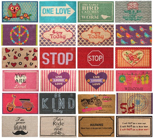Door mats non - mats, welcome